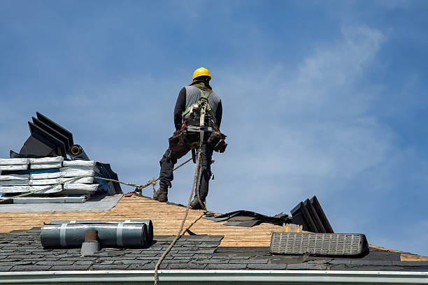 Professional Roofing technician working in Milford Center, OH